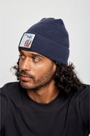 Gorro Huilo Reciclado Azul-3