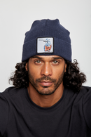 Gorro Huilo Reciclado Azul-1