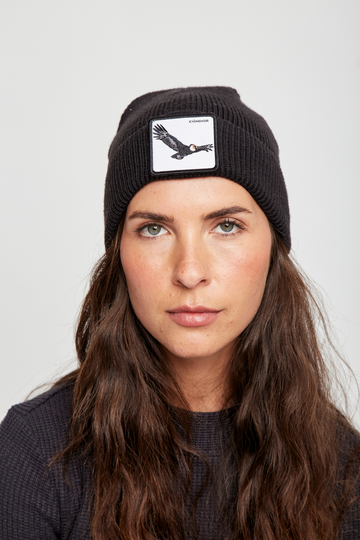 Gorro Huilo Reciclado Negro - 0