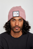 Gorro Huilo Reciclado Rosado-2