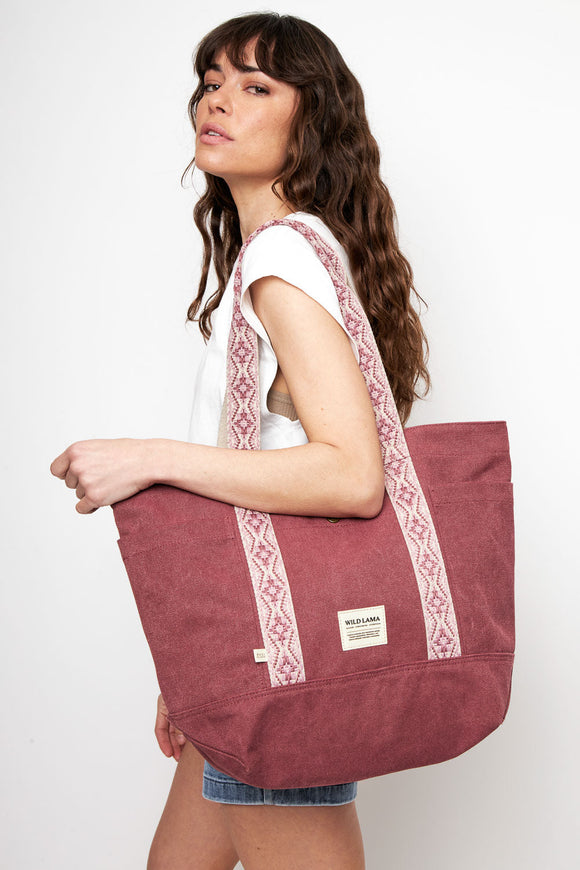 Bolso Lia Reciclado Burdeo