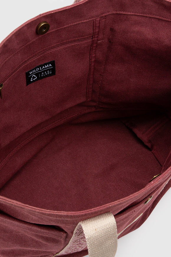 Bolso Lia Reciclado Burdeo