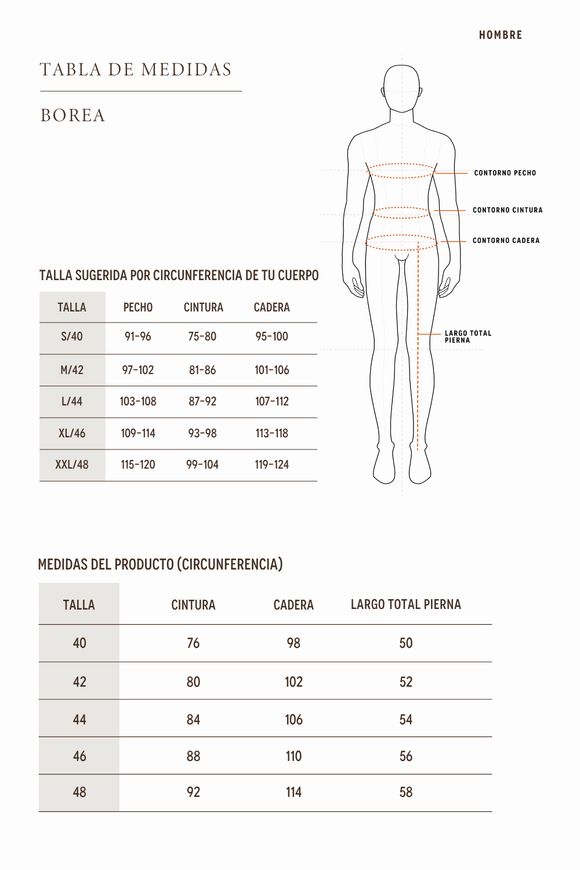 Short Borea Orgánico Negro Hombre