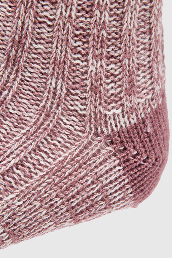 Calcetín Outdoor Tepe Fibra de Origen Natural Rosa Viejo