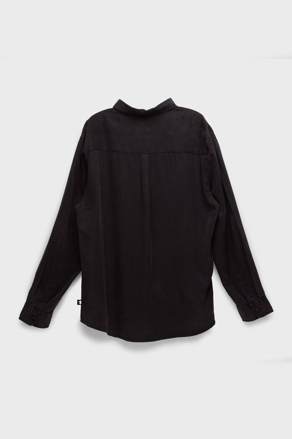 Camisa Jim Tencel Negra Hombre