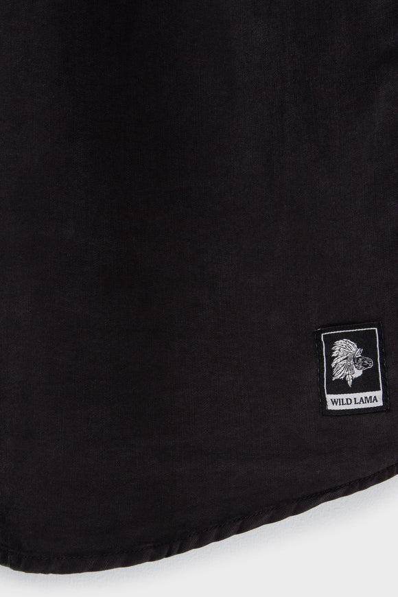 Camisa Jim Tencel Negra Hombre