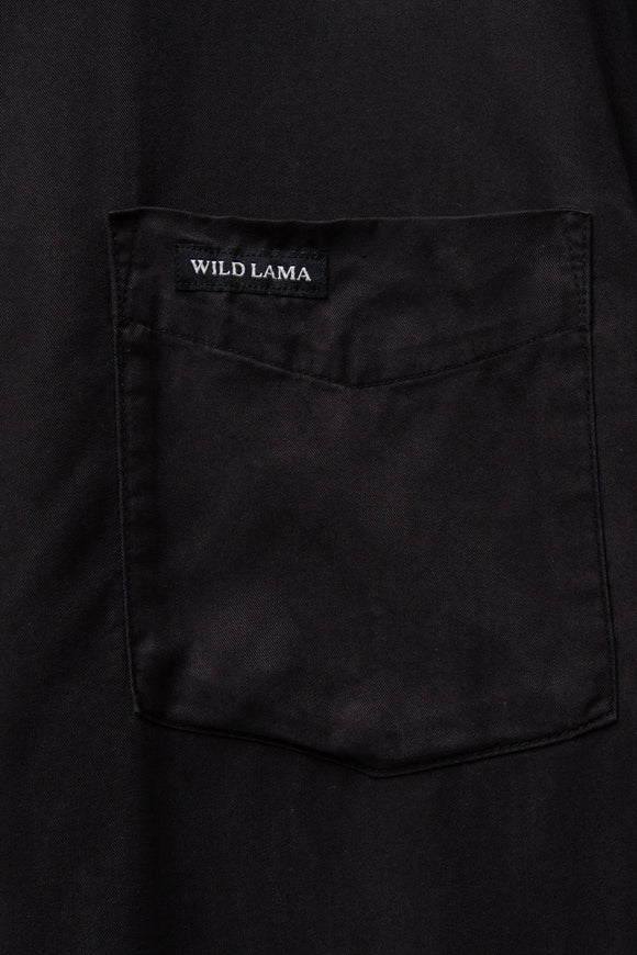 Camisa Jim Tencel Negra Hombre