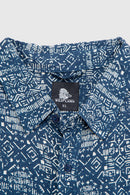 Camisa Mero Tribal Azul Hombre ECOVERO™-8