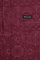 Guayabera Mero Tribal Burdeo Hombre ECOVERO™-4