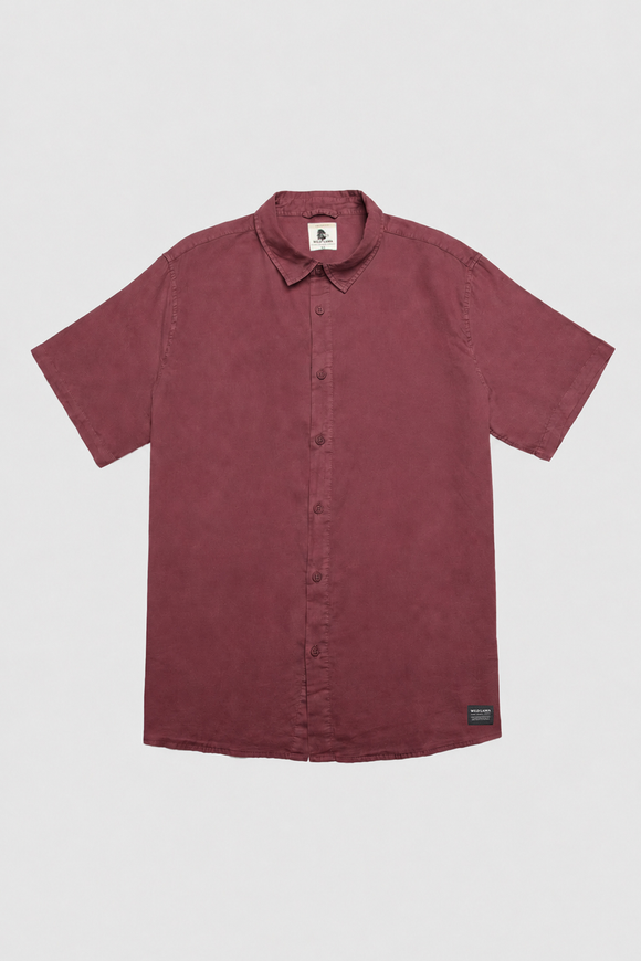 Camisa Pinco Orgánica Burdeo Hombre