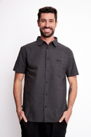 Camisa Pinco Orgánica Negra Hombre-1