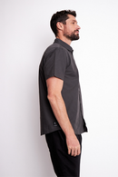 Camisa Pinco Orgánica Negra Hombre-3