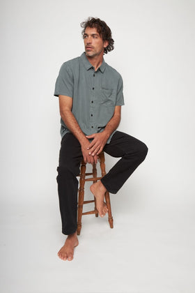 Camisa Jim Petróleo Hombre