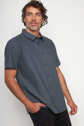 Camisa Pinco Orgánica Azul Hombre