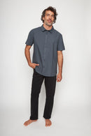 Camisa Pinco Orgánica Azul Hombre-3