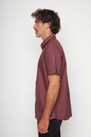 Camisa Pinco Orgánica Burdeo Hombre-4