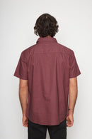 Camisa Pinco Orgánica Burdeo Hombre-5