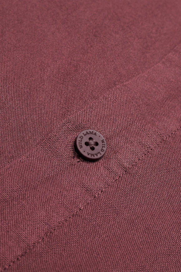 Camisa Pinco Orgánica Burdeo Hombre