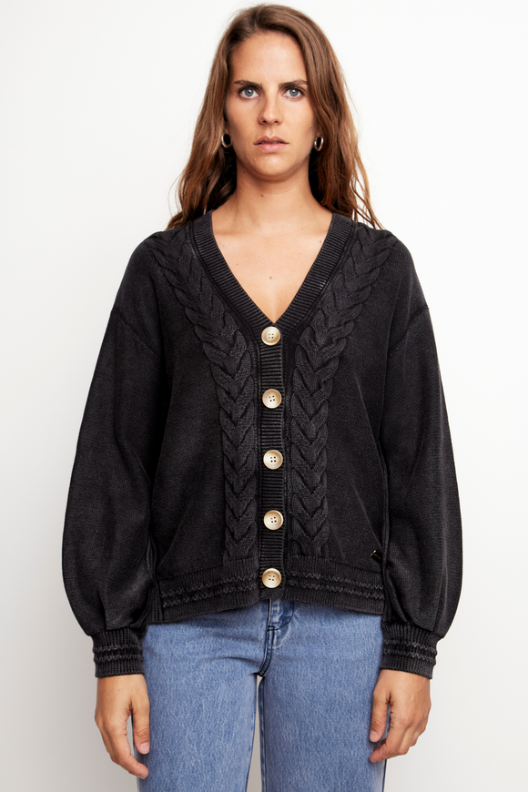 Cardigan Sani Orgánico Marengo Mujer