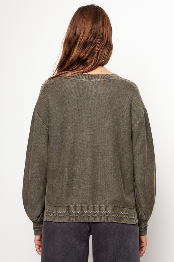Cardigan Sani Orgánico Verde Mujer