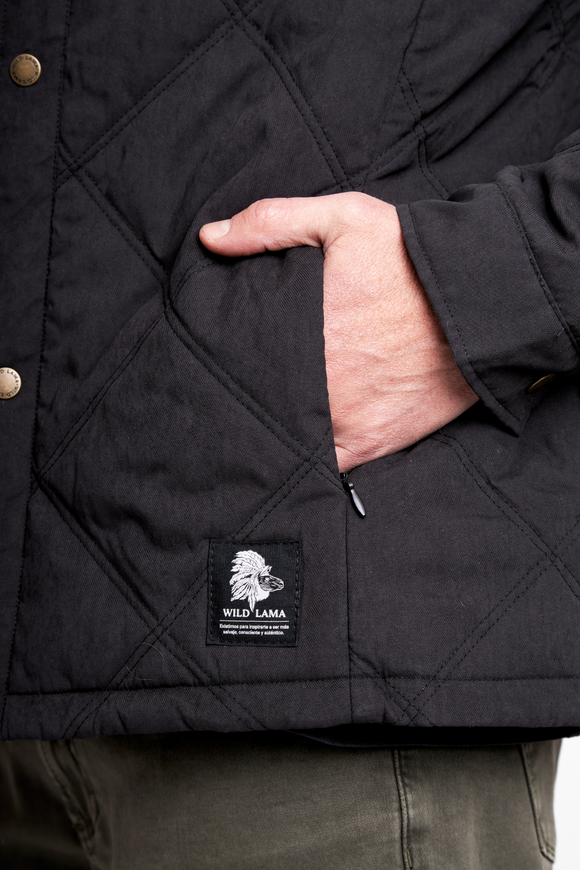 Parka Baker Reciclada Negra Hombre