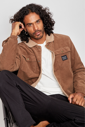 Chaqueta Cordero Orgánica Camel Hombre - 0