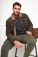 Chaqueta Cordero Orgánica Café Verdoso Hombre-2