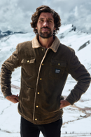 Chaqueta Cordero Orgánica Café Verdoso Hombre-1