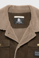 Chaqueta Cordero Orgánica Café Verdoso Hombre-12