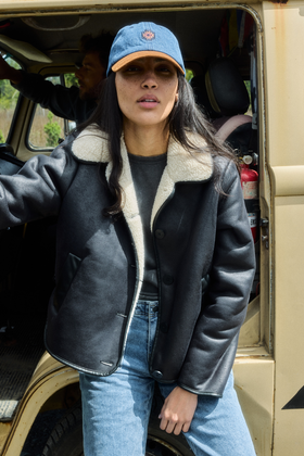 Chaqueta Florie Reciclada Negra Mujer