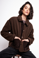 Chaqueta Grace Reciclada Café Mujer-2