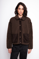 Chaqueta Grace Reciclada Café Mujer-3