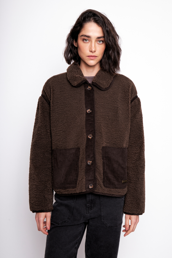 Chaqueta Grace Reciclada Café Mujer