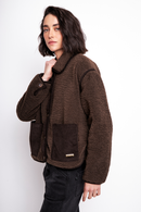 Chaqueta Grace Reciclada Café Mujer-4