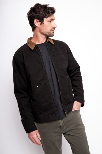 Chaqueta Leufu Orgánica Negra Hombre