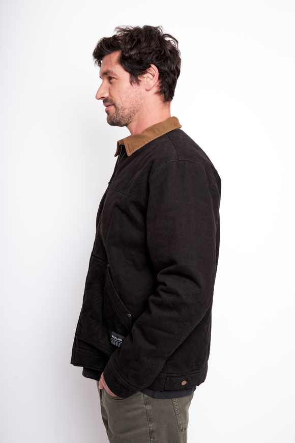 Chaqueta Leufu Orgánica Negra Hombre