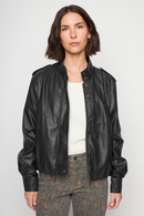 Chaqueta Maite PU Reciclada Negra Mujer-3