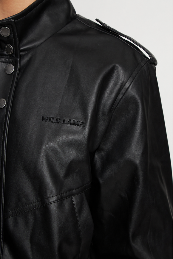 Chaqueta Maite PU Reciclada Negra Mujer