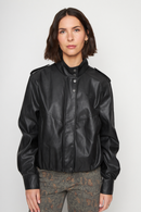 Chaqueta Maite PU Reciclada Negra Mujer-4