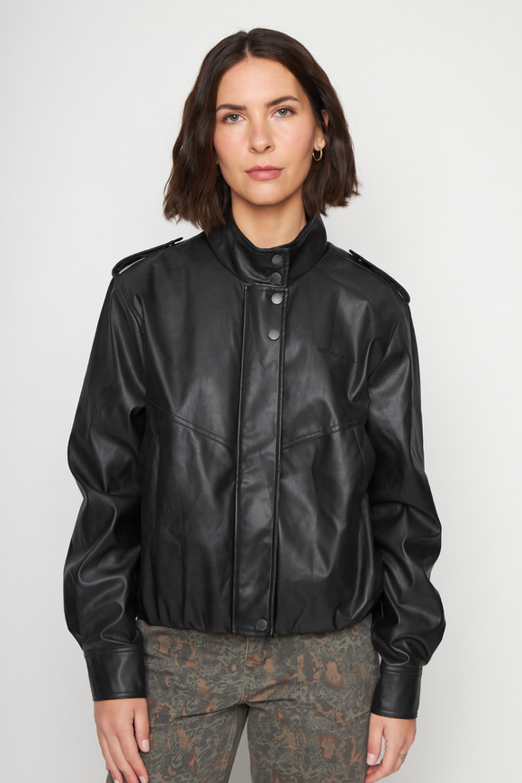 Chaqueta Maite PU Reciclada Negra Mujer