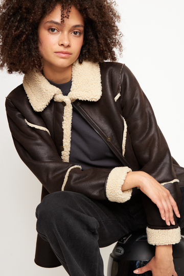 Chaqueta Nivara Reciclada Café Mujer - 0
