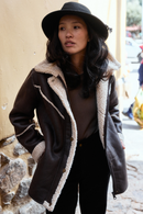 Chaqueta Nivara Reciclada Café Mujer-1