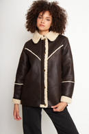 Chaqueta Nivara Reciclada Café Mujer-4