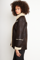 Chaqueta Nivara Reciclada Café Mujer-5