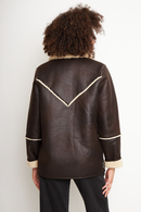 Chaqueta Nivara Reciclada Café Mujer-6