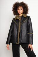 Chaqueta Nivara Reciclada Negro Mujer-3