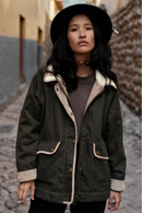 Chaqueta Reda Wax Orgánica Verde Mujer-1