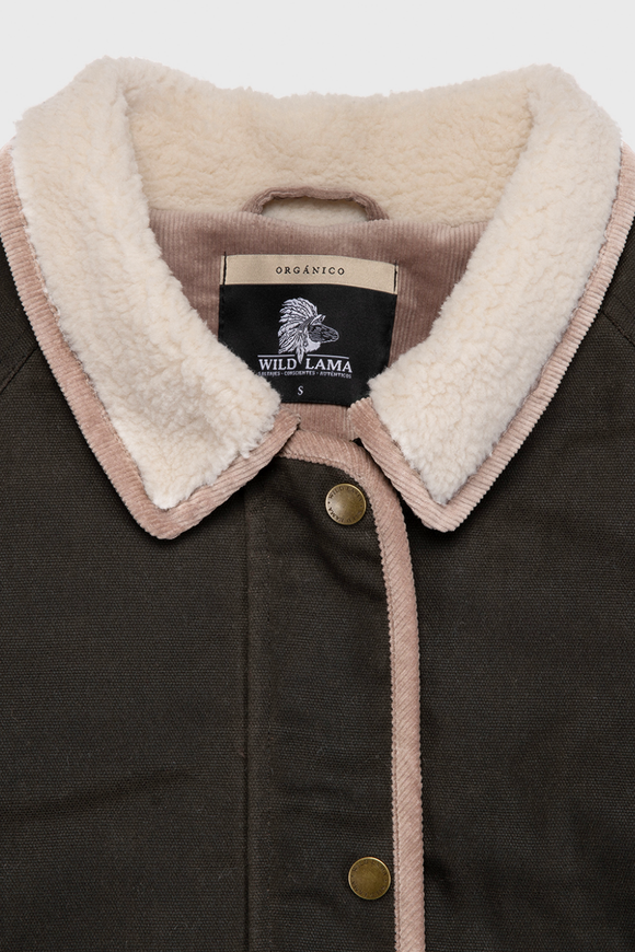 Chaqueta Reda Wax Orgánica Verde Mujer