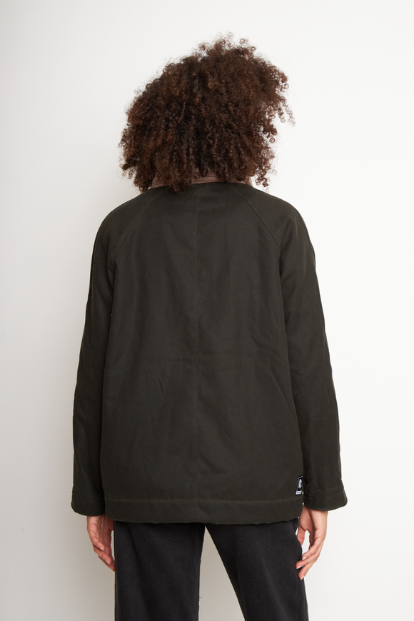 Chaqueta Reda Wax Orgánica Verde Mujer