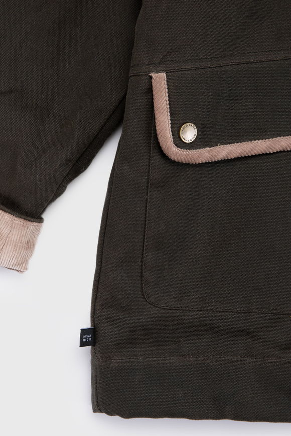 Chaqueta Reda Wax Orgánica Verde Mujer
